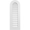 Ekena Millwork Round Top Surface Mount PVC Gable Vent: Functional, w/ 3-1/2"W x 1"P Standard Frame, 14"W x 40"H GVPRT14X4001SF - alternate 1